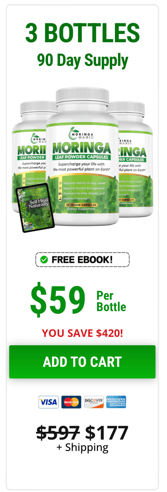 Moringa Magic-3 bottle